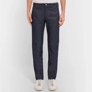 Acne Studios Blå Konst North Straight Slim Fit Jeans in Indigo